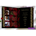 Black Gold Funeral Program, Red Roses Memorial Service Program,(0-012)